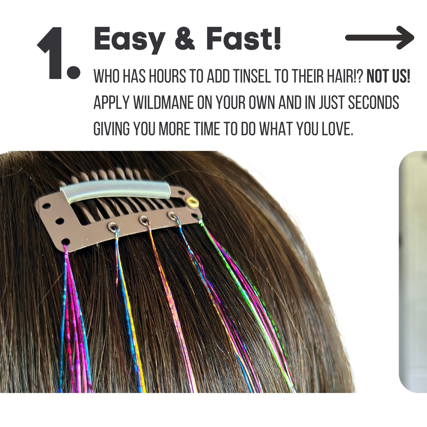 Kansas City Football Hair Tinsel Clips | Reusable Fairy Hair Extensions | Fancy Hair Clips | Handmade Hair Accessories | 2024 Draft