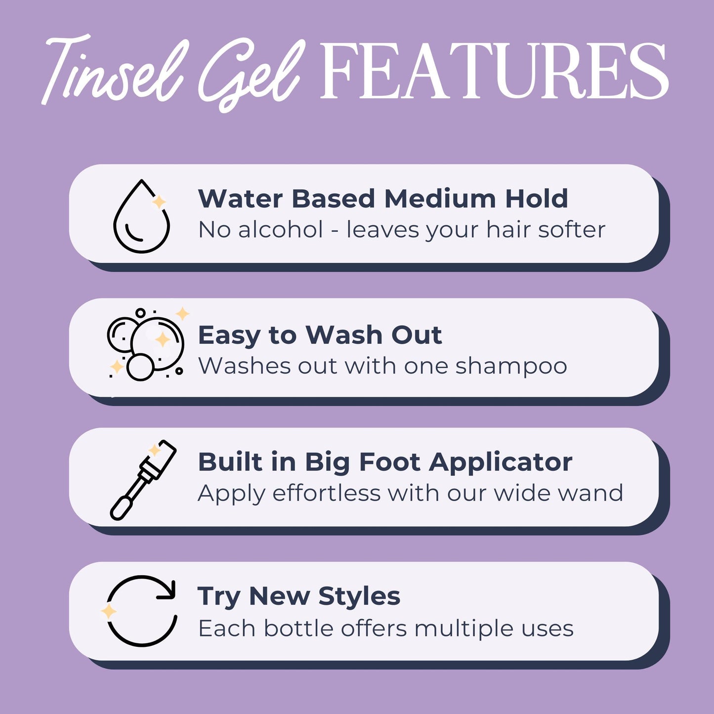 LIGHT GOLD Tinsel Hair Gel Glitter Hair and Body Gel for Kids Teens and Adult Girls Birthday Gifts Accessories Under 10 Holiday Gifts