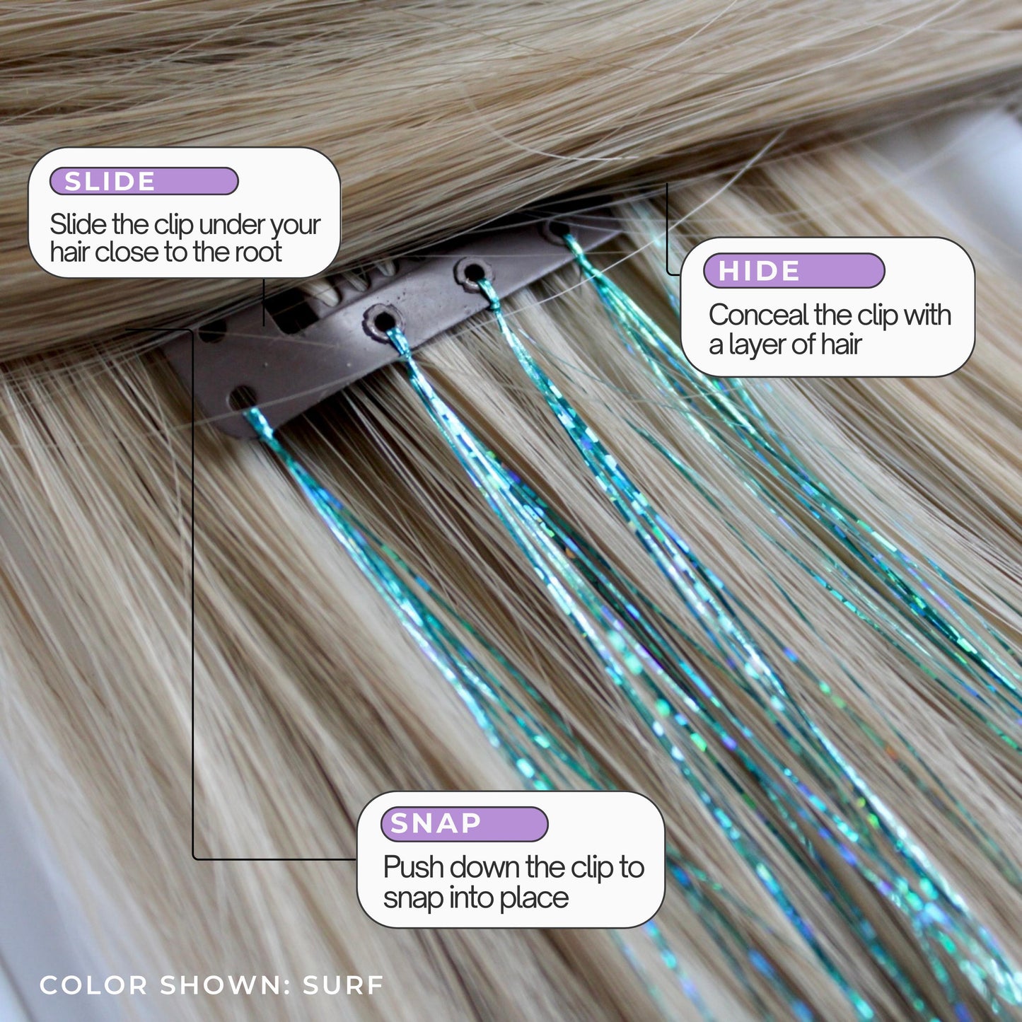 Thai Silk Tinsel Hair Glitter Gift Idea for Teens
