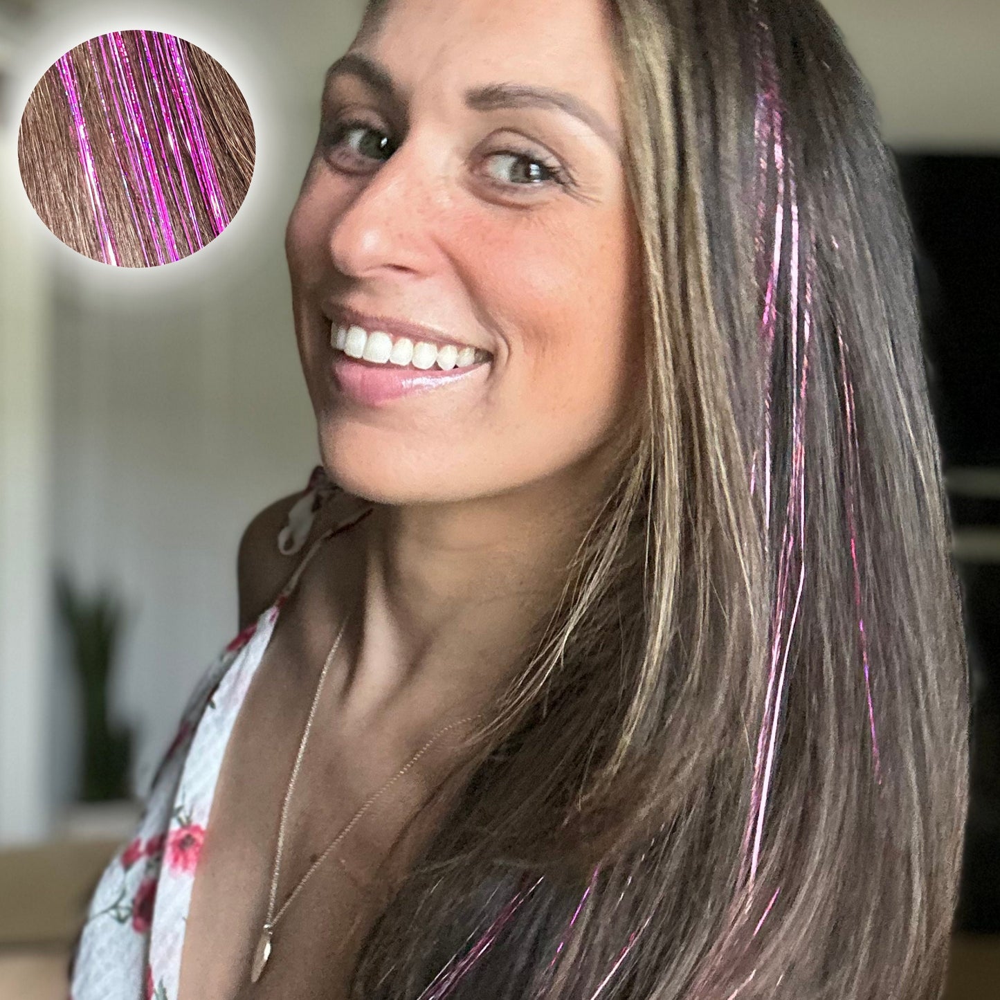 Galentines Valentines Day Hair Clip  Hair Tinsel Accessory Reusable Fairy Tinsel Hair Extensions Valentines Date Night Accessories