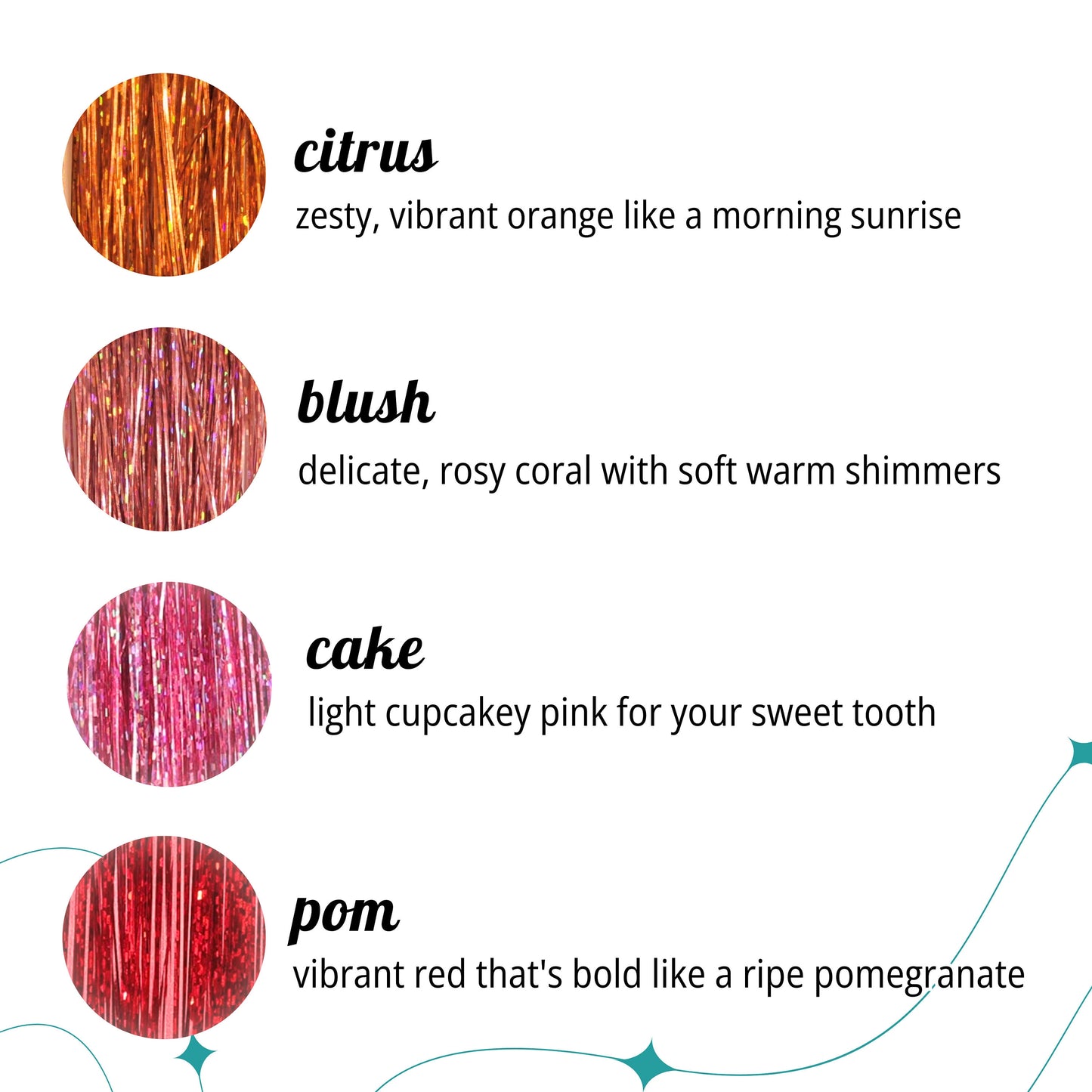 Festival Lux Extra Tinsel Hair Clips Heat-Friendly Reusable Sparkly Clips for All Ages Glitter Custom Hair Accessories