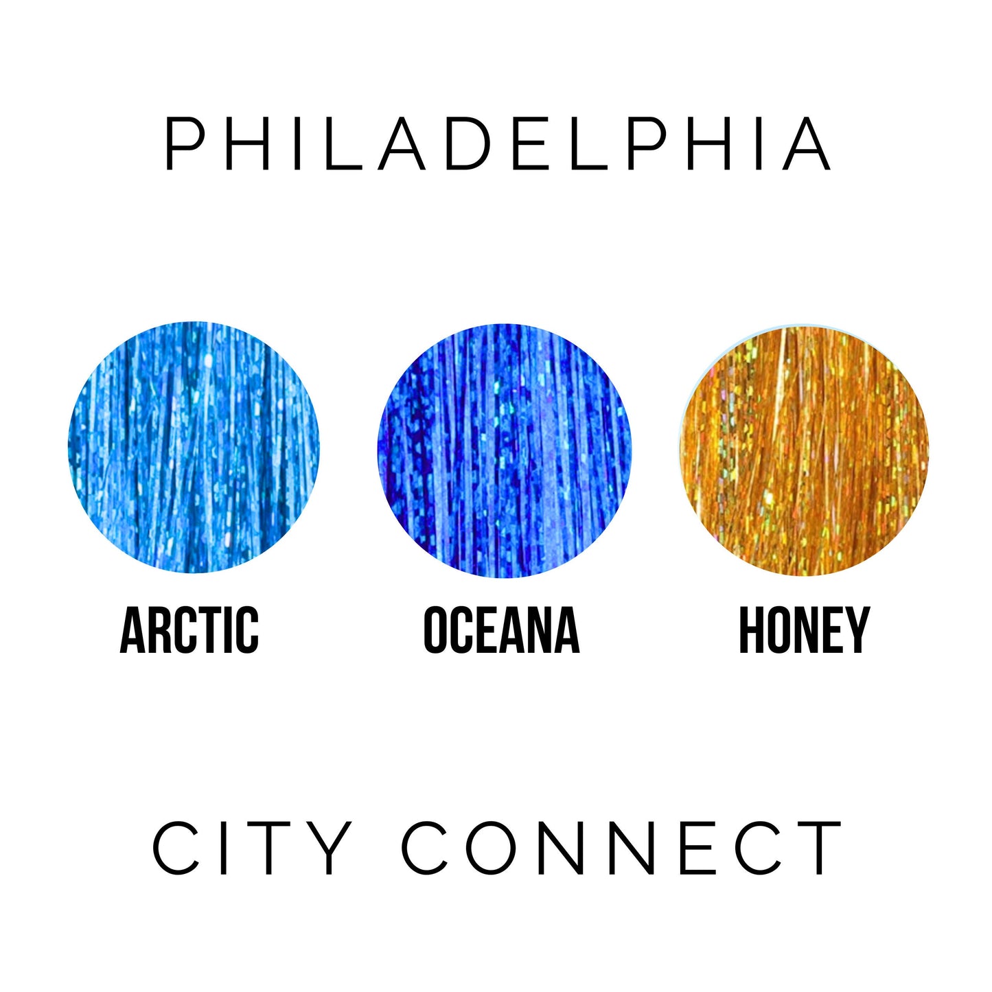 Philadelphia Baseball Tinsel Hair Clips - City Connect Inspired Tinsel Extensions  Reusable Sparkle Hair Game Day Sports Fan Accessory
