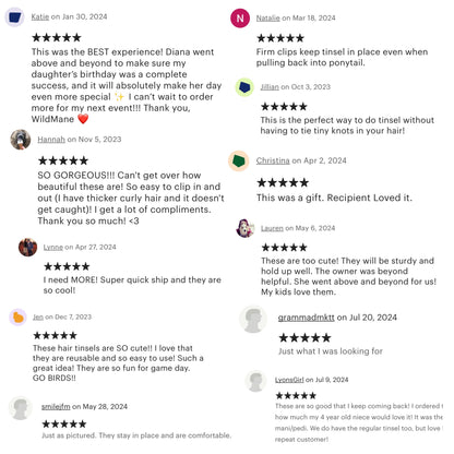 Customer reviews. WildMane is a five star business with high rating customer reviews and repeat customers.  Customers love wildmane for kids, adults and teens.Hair accessory gifts.  Rated highly for gifts.