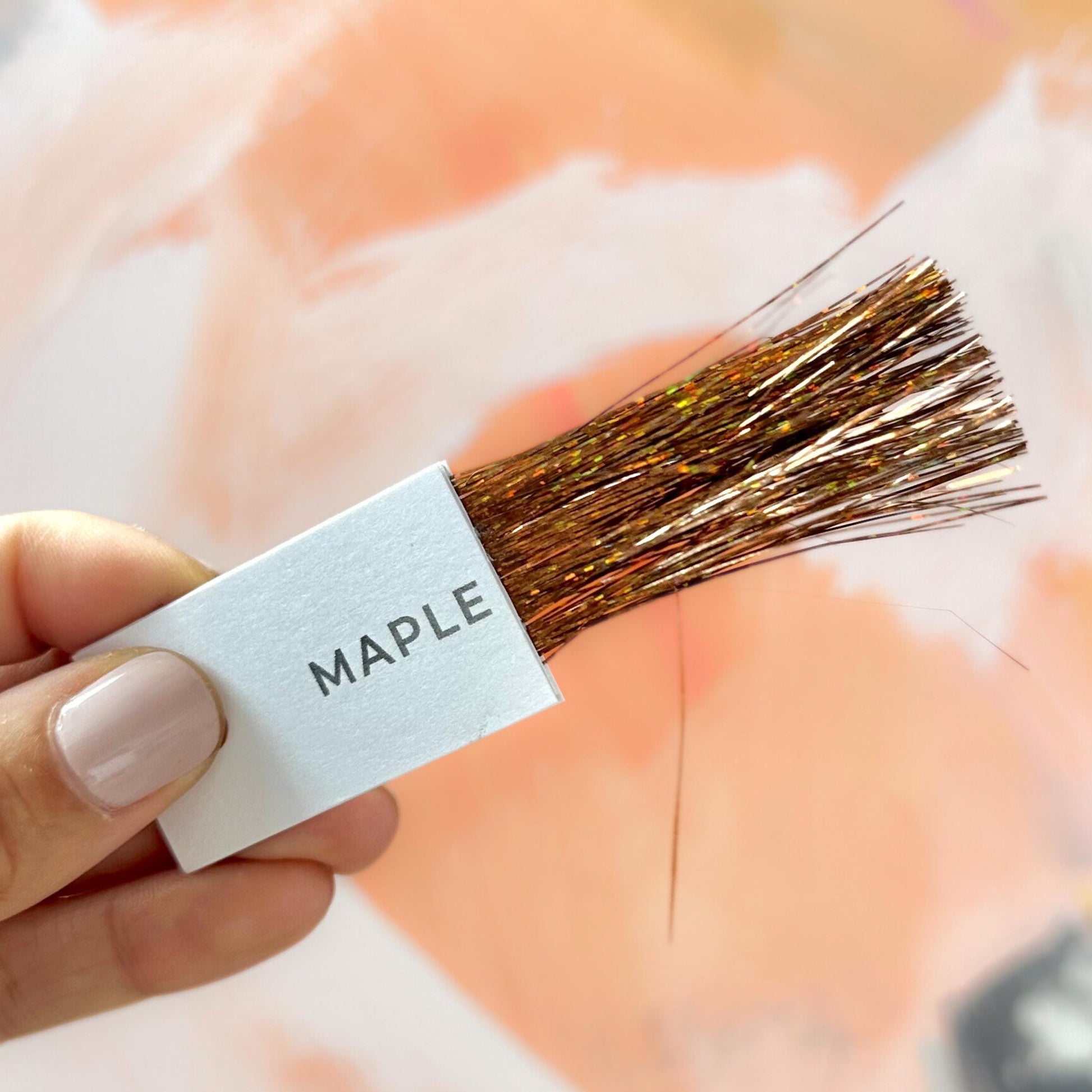 brown bronze fairy hair tinsel