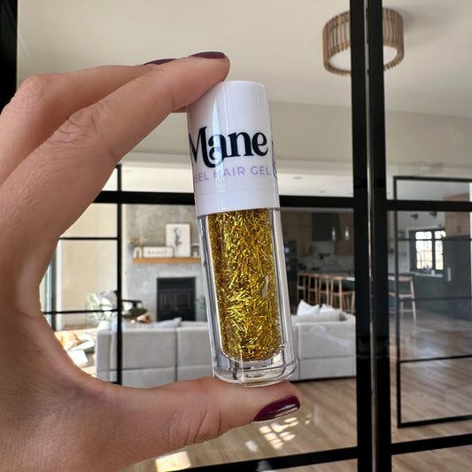 YELLOW GOLD Tinsel Hair Gel Glitter Hair and Body Gel for Kids Teens and Adult Girls Birthday Gifts Accessories Under 10 Holiday Gifts