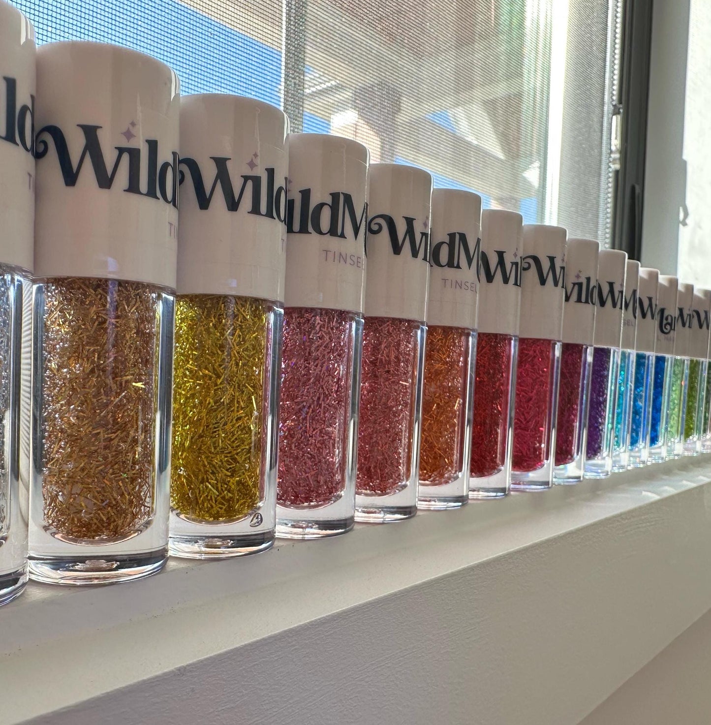 OMBRE RAINBOW Glitter Hair Gel Medium Hold Tinsel Sparkly Hair Accessories for Kids Party Gift School Spirit and Gifts Under 10 dollars