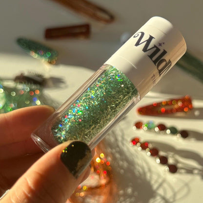 Showgirl Mint Green Tinsel Hair Gel