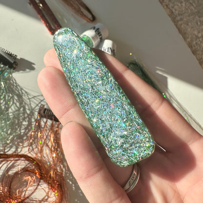 Showgirl Sparkly Resin Alligator Hair Clips