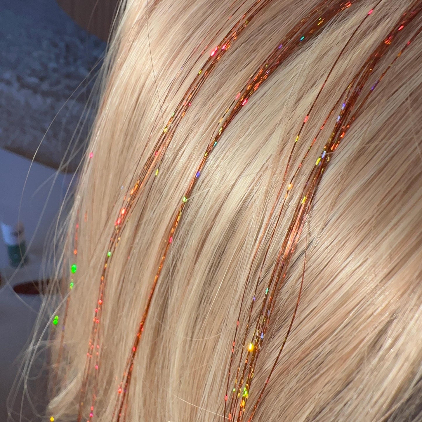 Showgirl Orange Hair Tinsel