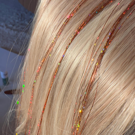 Showgirl Orange Hair Tinsel