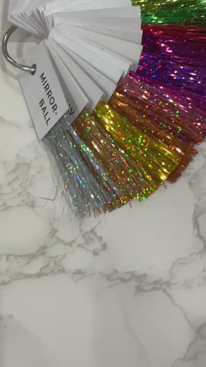 Clip in Hair Tinsel Extensions - Set of Two Clips